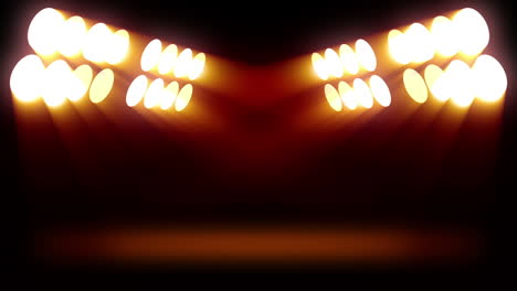 rayas de manchas de luces naranjas