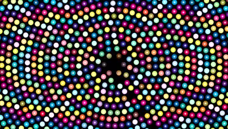 fondo abstracto con puntos rotativos de colores