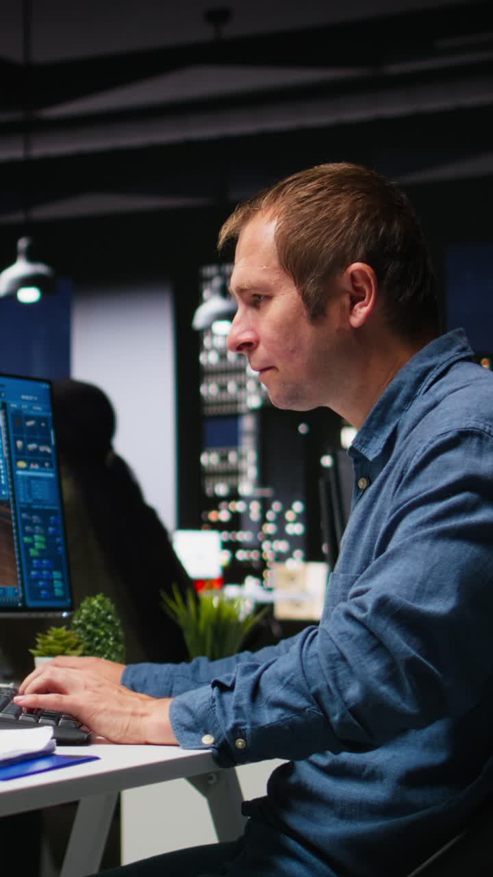 Vertical Video Interior designer engineer using AI neural networks to help create furniture