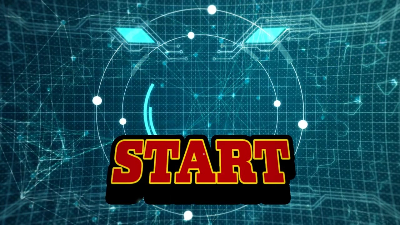 Animation of start over data processing on green background