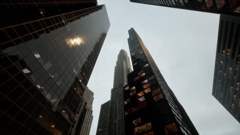 Looking-up-at-office-towers-in-Calgary