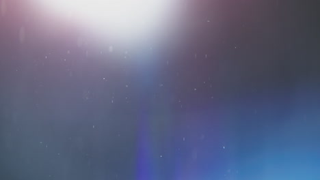 abstract lens flare and dust particles