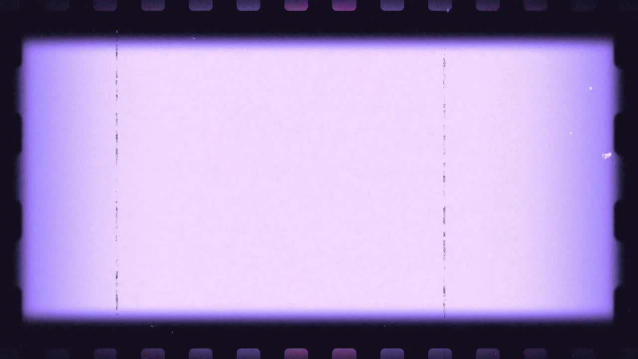 Vintage filmramme med ridser og støvoverlejring