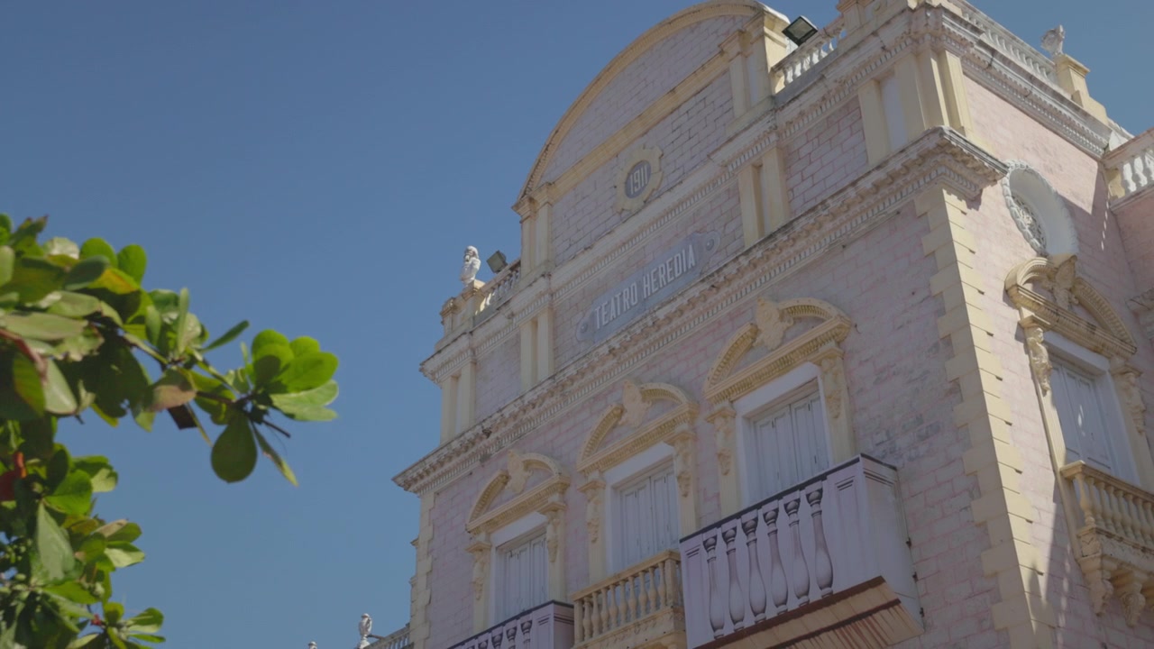 Teatro Heredia nella città murata di Cartagena, Colombia
