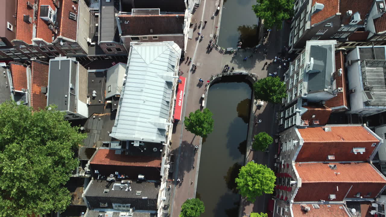 Amsterdam Canal Aerial View