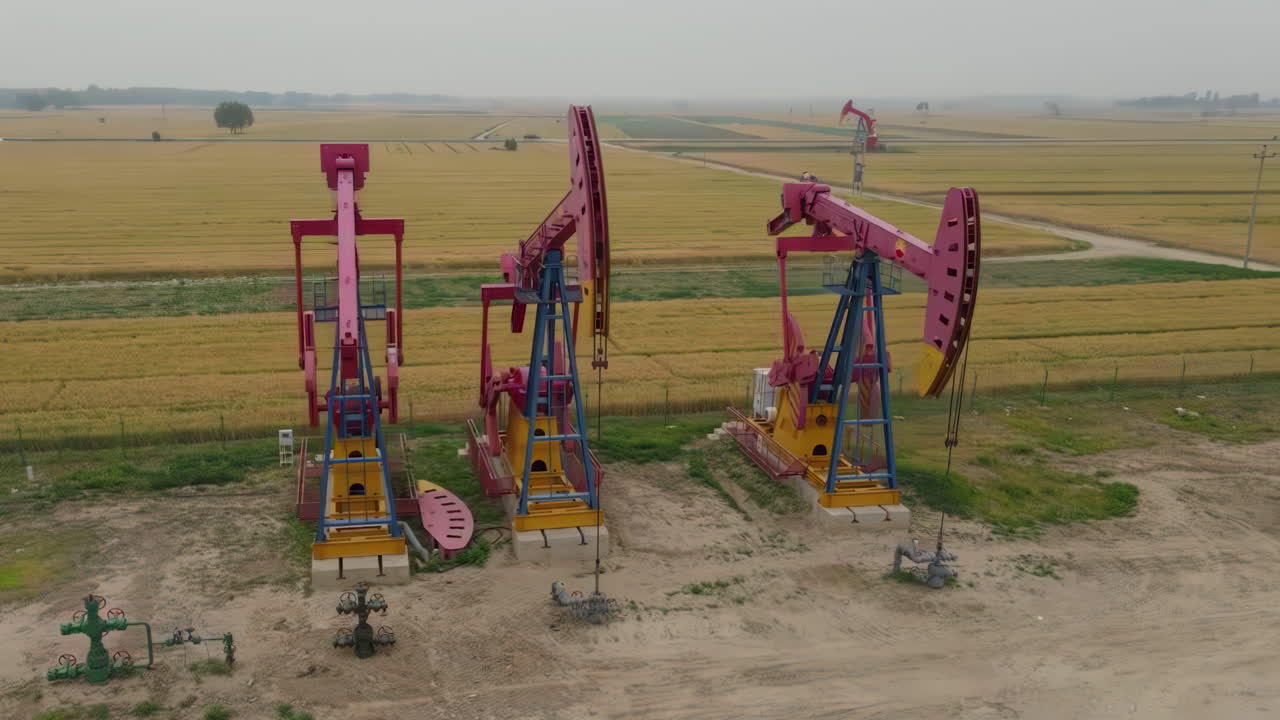 Energy power supply crisis, crude oil production industry. Central processing energy hub. The latest fossil resources of the planet. Saving and limiting consumption