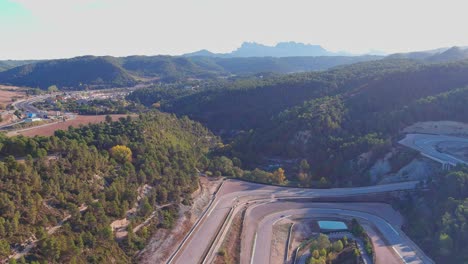 Vista-Panorámica-Del-Complejo-Deportivo-Circuit-Parcmotor-Castelloli,-Desde-Un-Dron