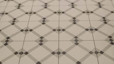 close-up view of geometric tile