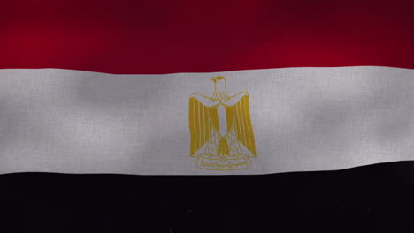 La-Bandera-Ondeante-Nacional-De-Egipto