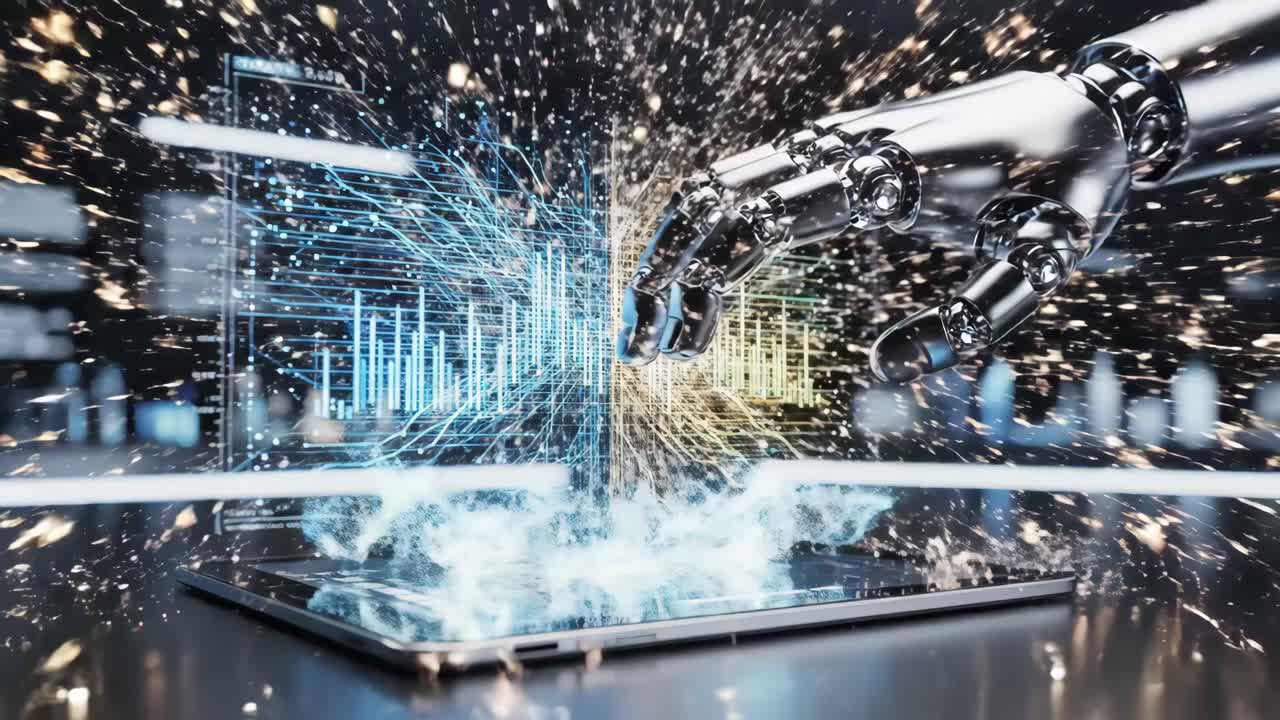 Artificial intelligence and technology concept