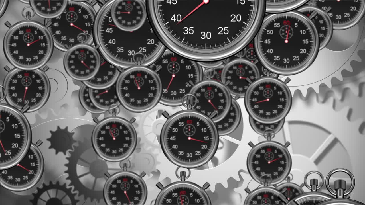 정지 시계와 기어