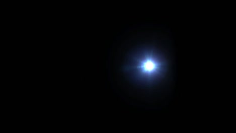 realistic light lens flare on black background.