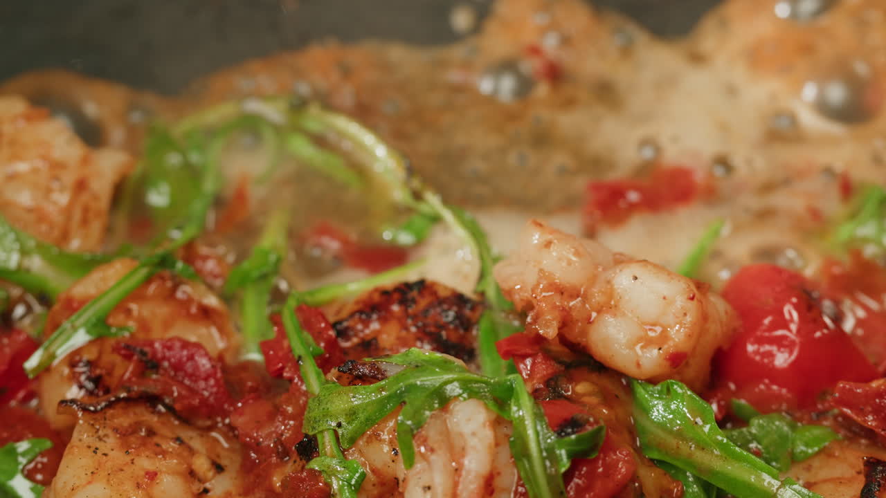 Shrimp Stir-Fry in Progress