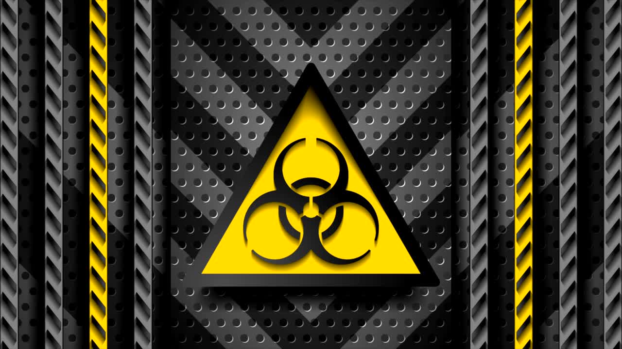 코로나바이러스 코로나19 생물학적 위험 추상 기술 모션 배경