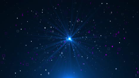 4k digital cyberspace particles data network connections matrix background abstract technology data