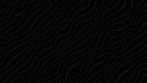 líneas de onda abstractas, líneas de partículas turbulencia, red de conexión de partículas, patrón de onda, curva de glitch de prisma de patrón, color de limón