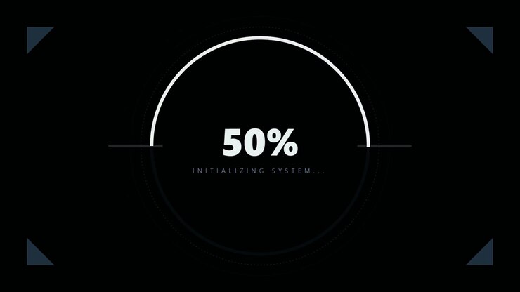 Digital Loading Progress Bar Initializing System