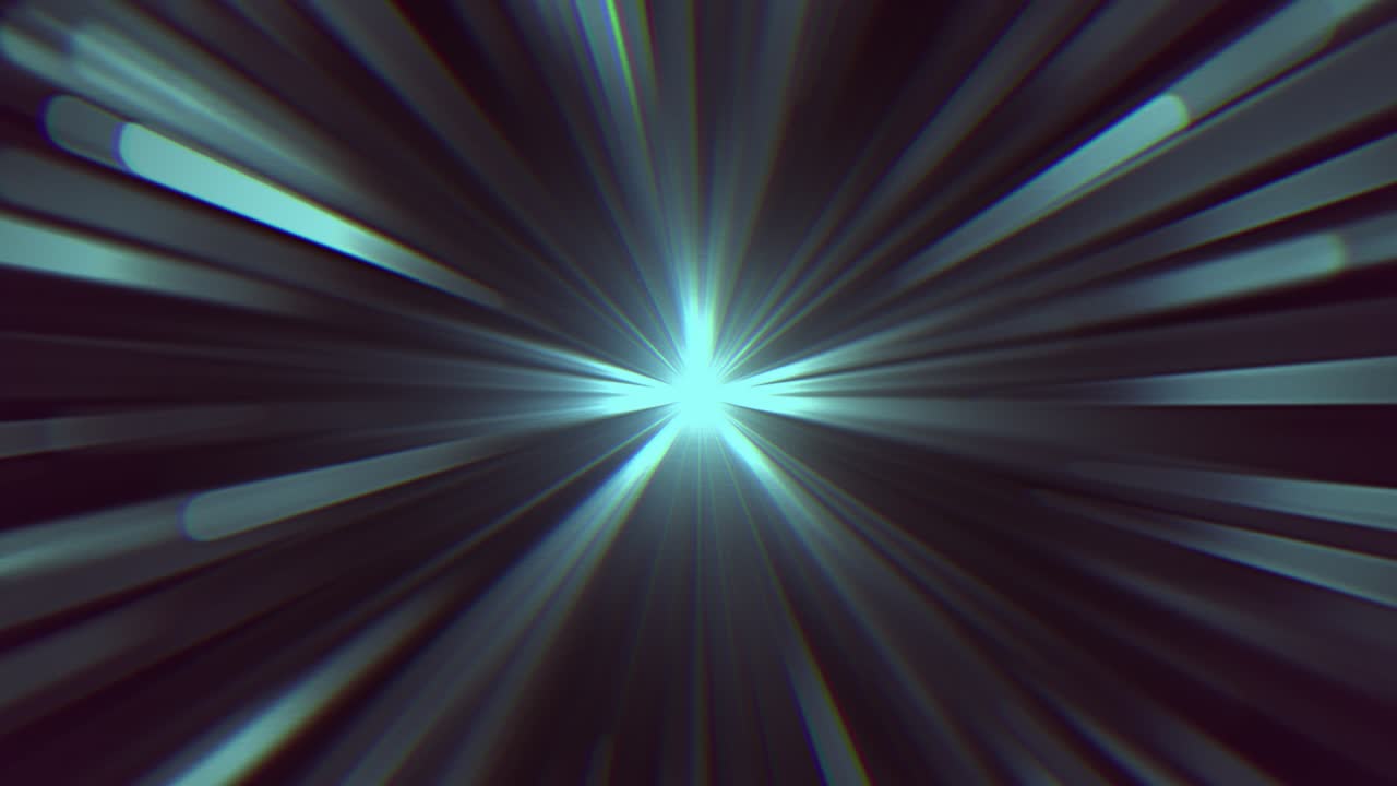 추상적인 파란 빛과 80년대 스타일의 선