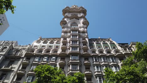 palacio barolo landmark, office building at buenos aires daylight argentina