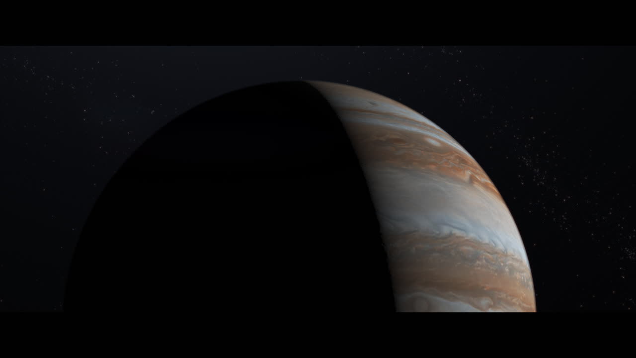 Jupiter planet viewed from space