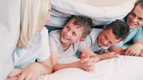 Happy,-laughing-and-parents-with-children