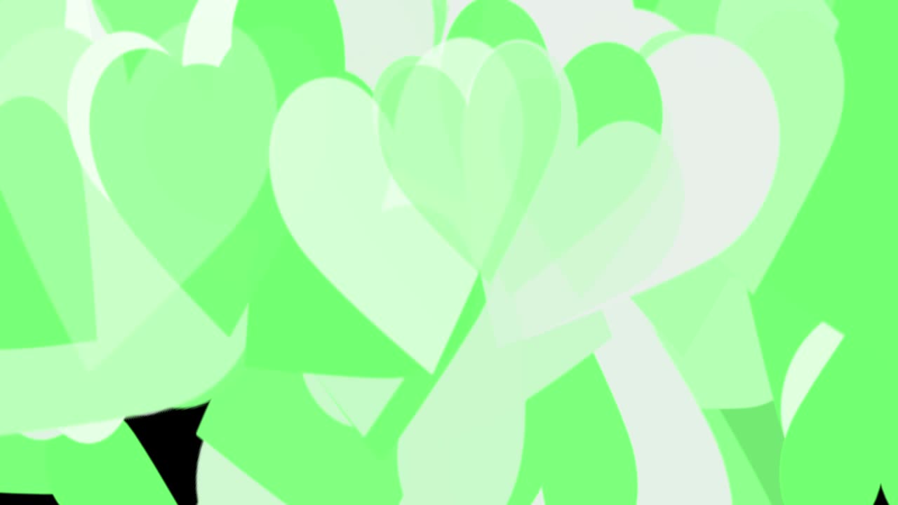 움직이는 심장이 있는 검은 바탕