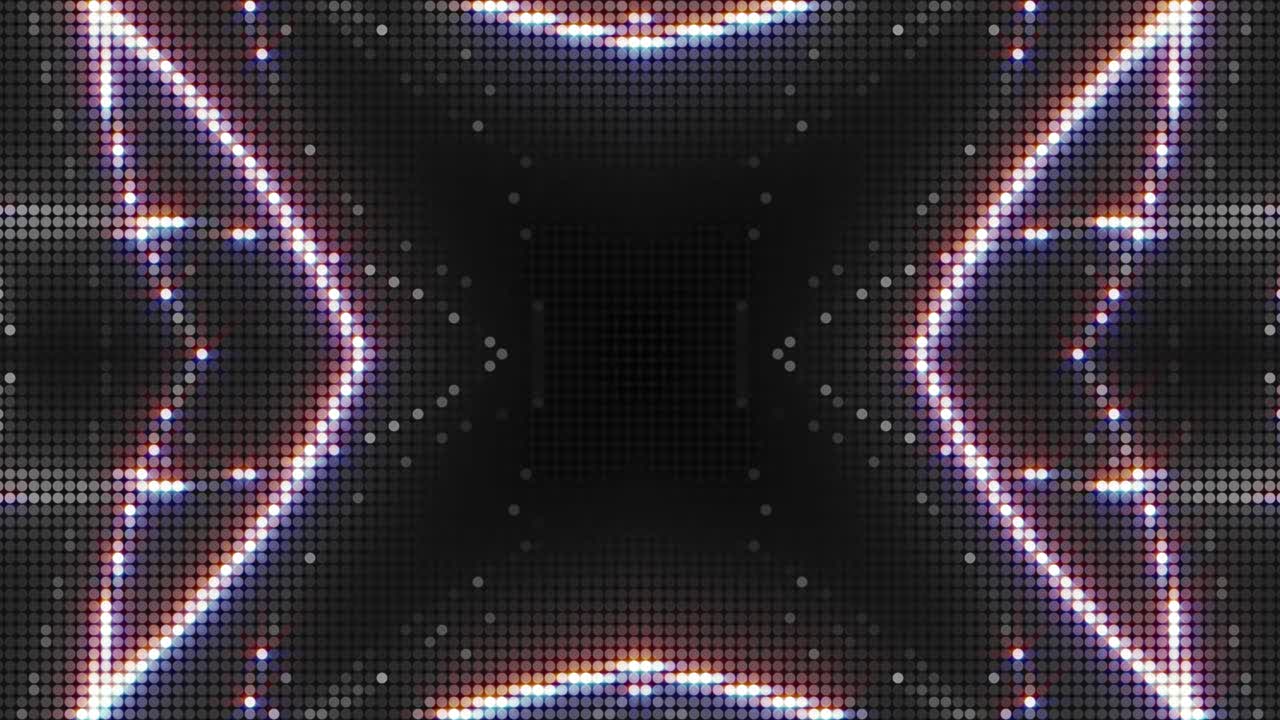 Abstract LED Light Display Patterns