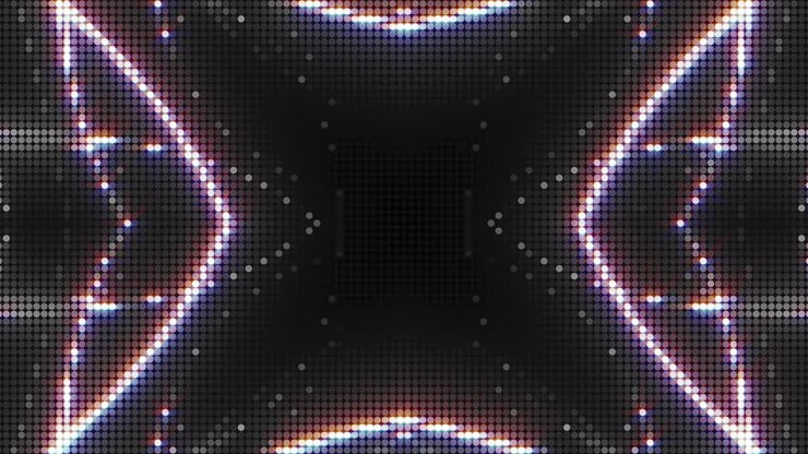 Abstract LED Light Display Patterns