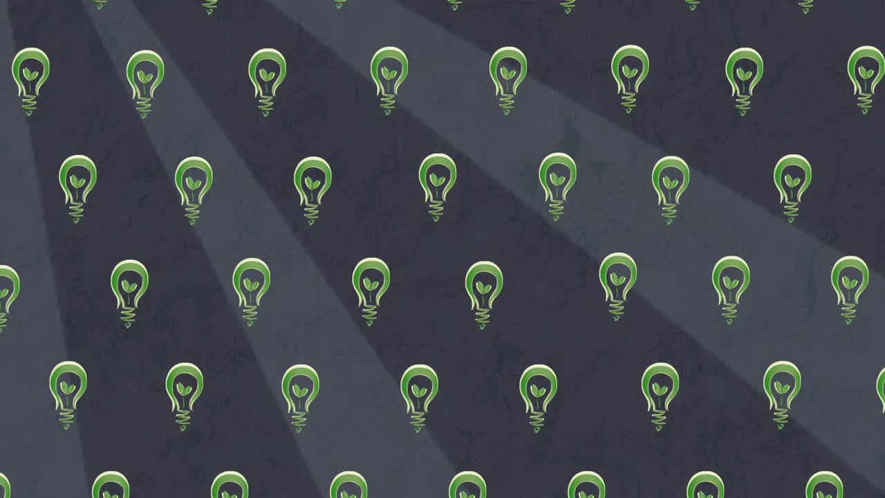 animación de bulbos que caen sobre un fondo marrón