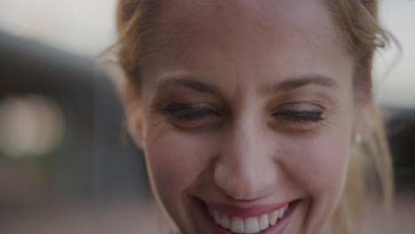 close up portrait attractive young woman smiling happy blow kiss playful female enjoying happy urban lifestyle