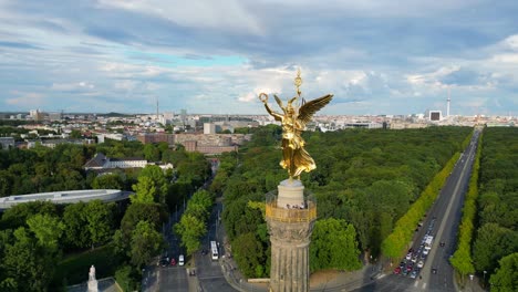 victory-column-gold-marie-Wonderful-aerial-view-flight