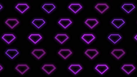 Patrón-De-Diamante-Retro-Púrpura-Neón