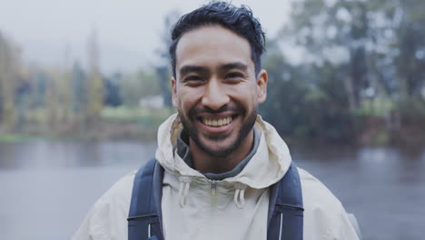 man, face and hiking, nature