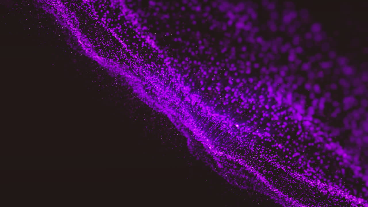 Animation of purple light spots on black background