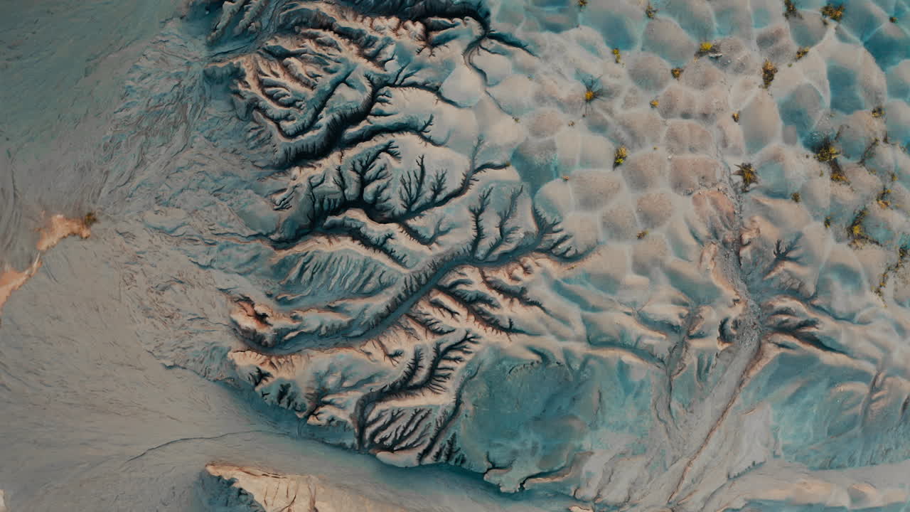 воздушный вид пустынного пейзажа