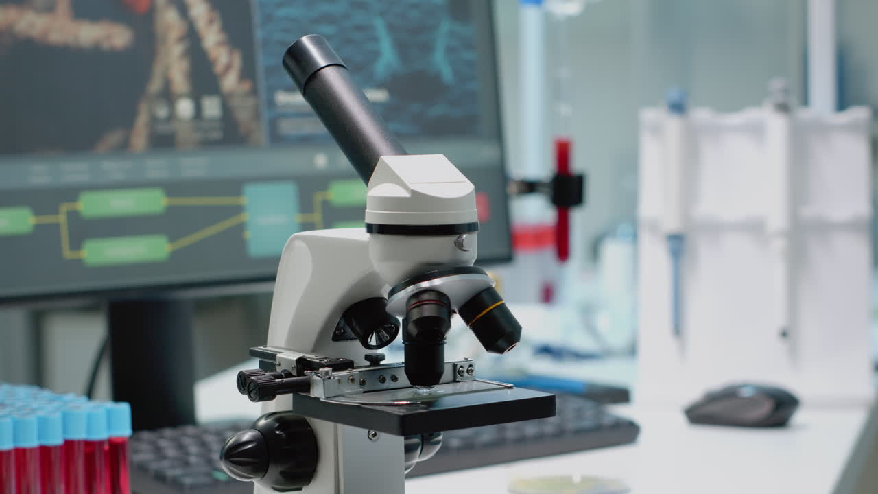 Microscope and Laboratory Equipment for Scientific Research