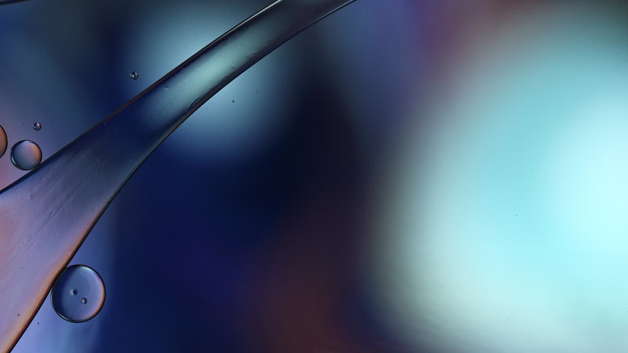 abstract colorido alimentos gotas de aceite burbujas y esferas que fluyen