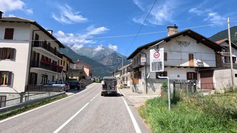 a scenic drive through a quaint italian town