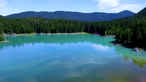 Lake-Lago-di-Fusine-Superiore-Italy-Alps.-Aerial-FPV-drone-flights.