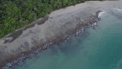 Gran-Barrera-De-Coral-En-La-Costa-De-Cape-Tribulation-En-El-Norte-De-Queensland,-Australia