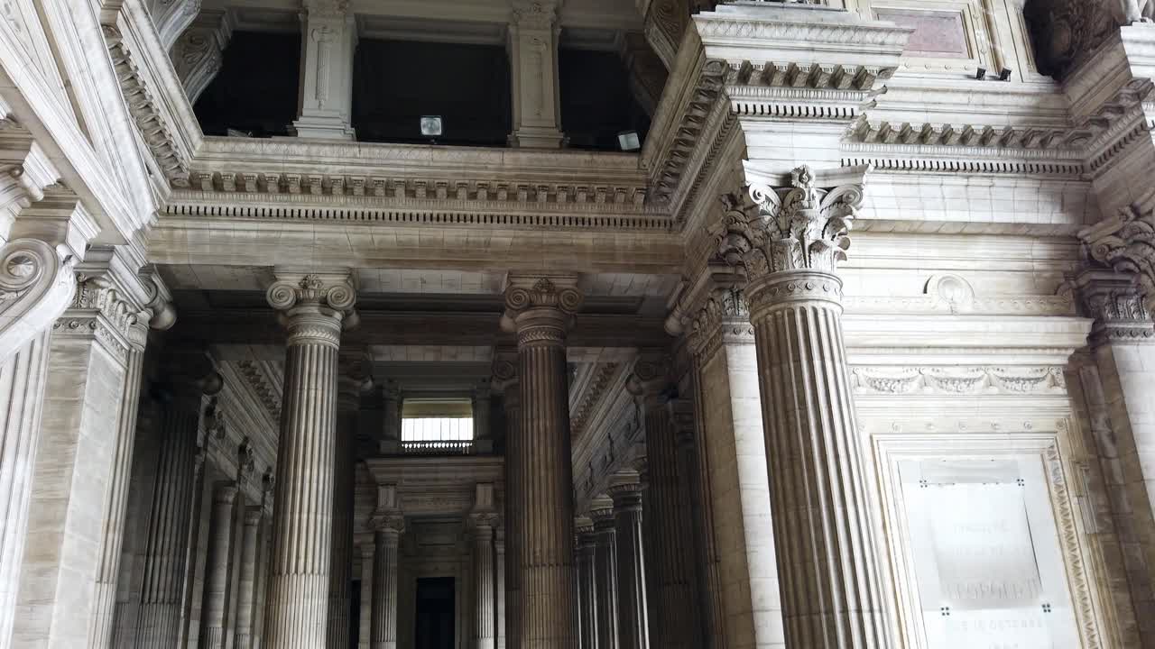 View of the inside of the Palace of Justice in Brussels, Belgium