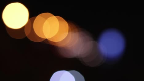 luces bokeh en el fondo nocturno, fondos abstractos, fondo bokeh