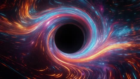 black hole in space