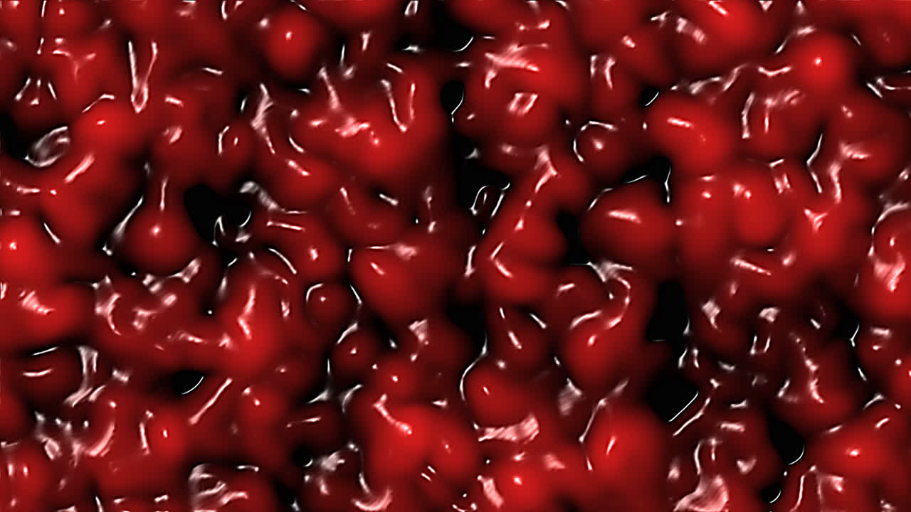 animaciones en bucle de un vidrio fundido de color fuego o lava como superficie burbujeante