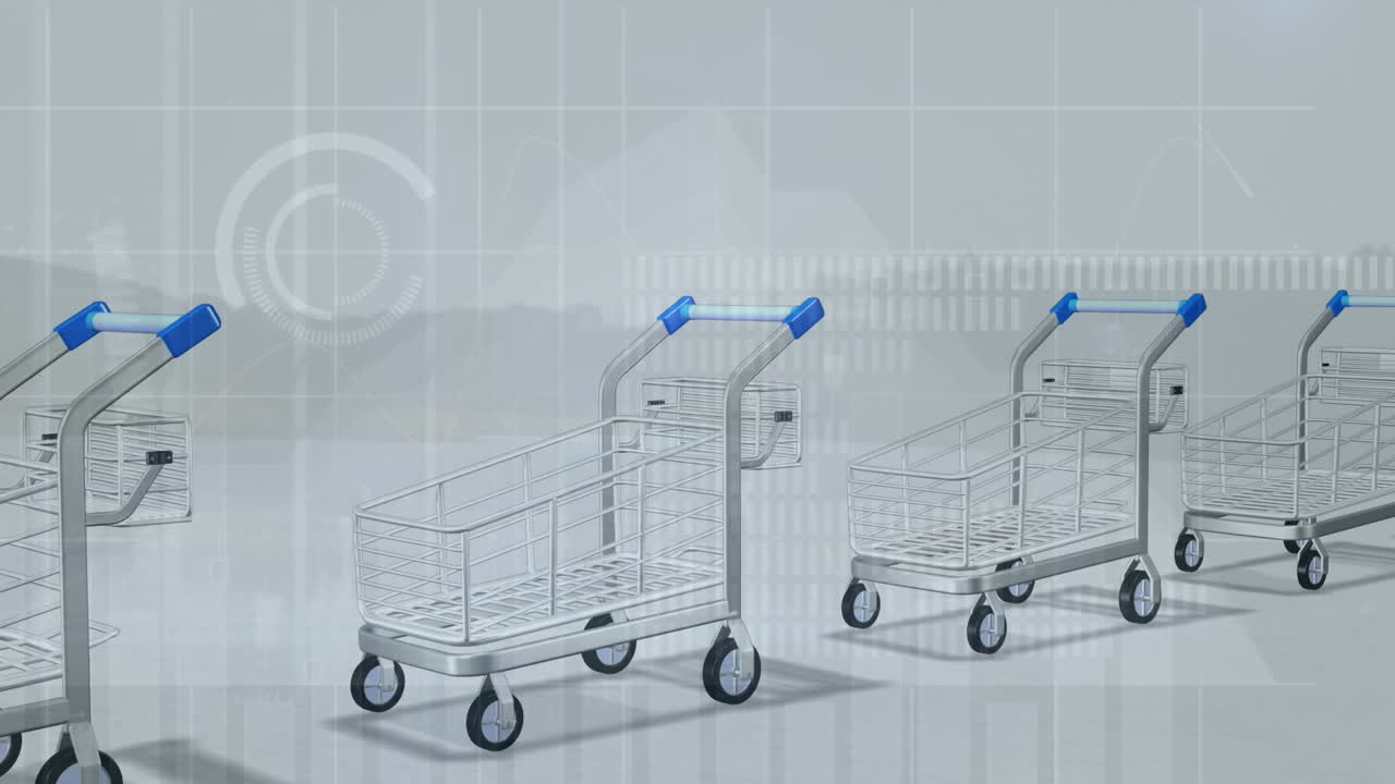 쇼핑 카트를 통해 데이터 처리의 애니메이션