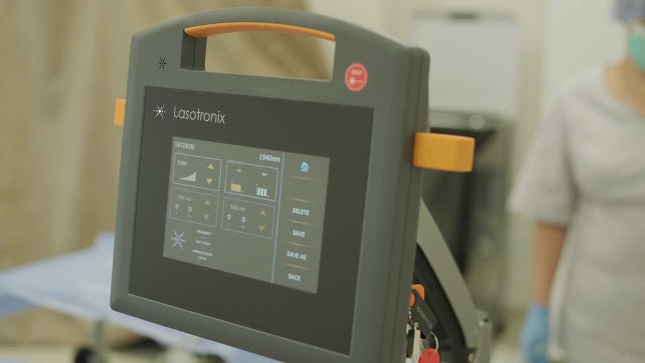 dispositivo de aplicación de bioglue preparado para el procedimiento quirúrgico