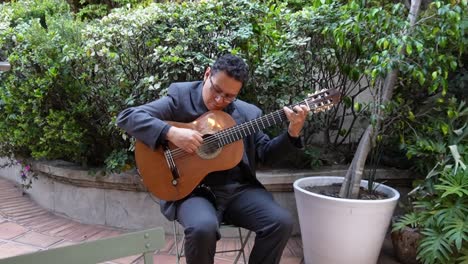 shot of guitarrist during a concert in mexico city