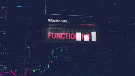 Animación-De-La-Interfaz-Con-Procesamiento-De-Datos-Sobre-Fondo-Azul