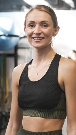 mujer con ropa de fitness