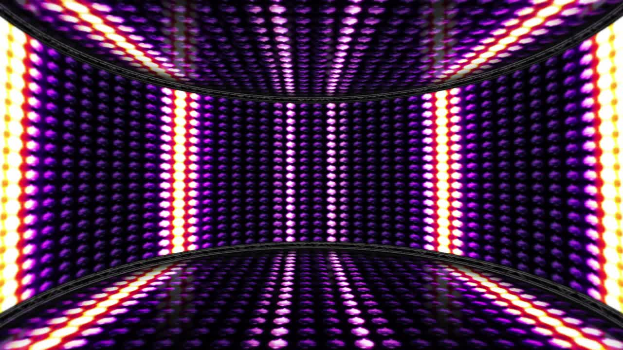 Sfondo con luci a bulbo a linee, Loop, 4K